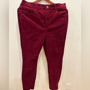 Red/Burgundy Corduroy Pants